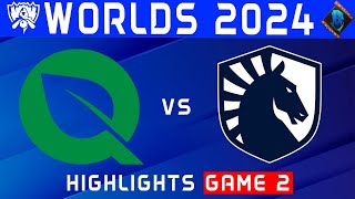 FLY vs TL Highlights Game 2  Worlds Swiss Stage 2024  FlyQuest vs Team Liquid by Onivia [upl. by Gabel]