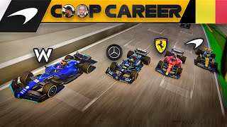 4 Wide into Eau Rouge  F1 23 CoOp Career Spa [upl. by Aisined]