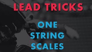 Tricks on One String  Cool Solo techniques for lead guitar [upl. by Sarette]