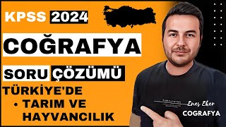 35 KPSS 2024 I Türkiyede Tarım Ve Hayvancılık  Soru Çözümü I Enes Hoca kpsscoğrafya kpss2024 [upl. by Alistair71]