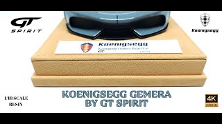 Koenigsegg Gemera by GT Spirit 118 Scale Resin Colour Nardo Grey  4k [upl. by Yaluz]