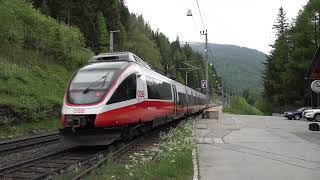 2023  AT  ÖBB 4024 Talent EMU with a regional train quotSBahnquot train to Brenner in Gries am Brenner [upl. by Leasi]