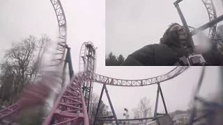 Watch Oaks Parks new roller coaster from the front seat [upl. by Etterrag]