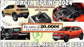 DACIA SPRING 2024🚗⚡️ Lelettrica più economica del mercato si rinnova Ecco tutti i dettagli [upl. by Merell609]