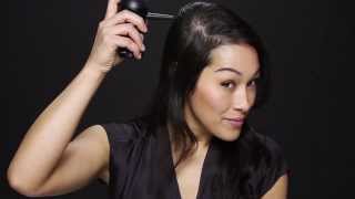 How to Get Fuller Hair by Applying Toppik Hair Building Fibers Featuring Melina [upl. by Kassel]