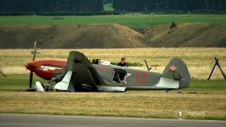 Drama at Warbirds Over Wanaka as WWII plane crashes during display [upl. by Brader]