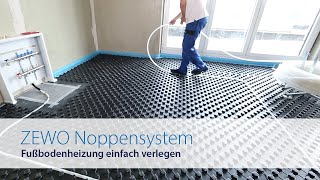 ZEWOTHERM  Fußbodenheizung  Noppensystem [upl. by Nevad]