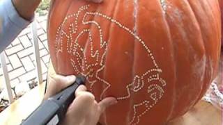 pumpkin stencils using power tools [upl. by Jacobson]