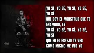 Anuel AA  Monstruo Letra  LLNM2 [upl. by Atinuj]