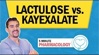 Pharmacology  Lactulose vs Kayexalate nursing RN PN NCLEX [upl. by Cedar]