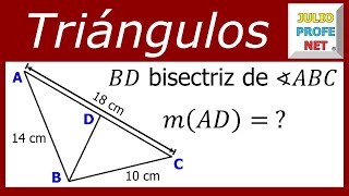 TEOREMA DE LA BISECTRIZ  Ejercicio 1 [upl. by Othe]