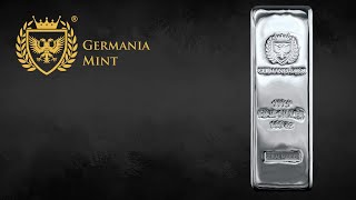 GERMANIA MINT 100 OZ SILVER CAST BAR [upl. by Aihsar]