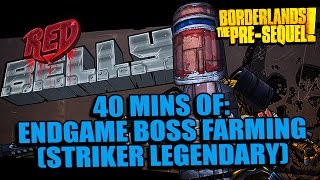 Borderlands PreSequel Level 50 Red Belly Farming for a Striker Shotgun amp Moonstone Gambling [upl. by Rhu]