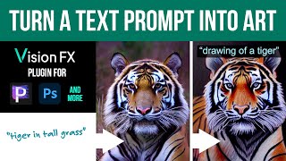 Generating AI Art with Vision FX Plugin for Corel Painter Photoshop  more [upl. by Eissalc]
