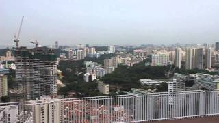 360 degree view of Singapore from Pinnacle  Duxton [upl. by Noreik]