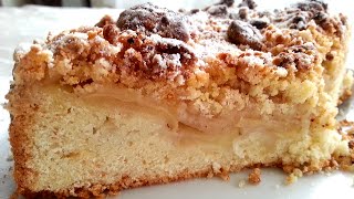 Apfelkuchen Quarkölteig mit Streusel schnell und einfach rezeptesilkeswelt [upl. by Yeldnarb]