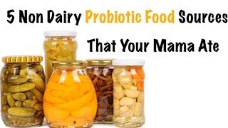 5 Non Dairy Probiotic Food Sources That Your Mama Ate [upl. by Llenrac]