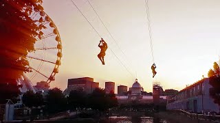 Quoi faire à Montreal Tyrolienne MTL Zipline et Grande Roue de Montréal deux belles activités [upl. by Eeneg732]