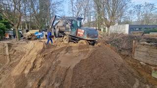 Germany Bagger Unfall [upl. by Oigroeg]