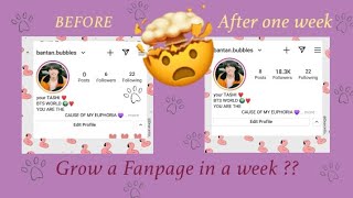 How to grow Fanpage on Instagram  how to viral post  How to grow BTS Fanpage on Instagram 🦋 [upl. by Attoynek22]