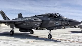 Marine Corps F35B Fighter Jets • Mountain Home Idaho 2022 [upl. by Yelwar]