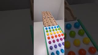 marble Run Race ASMR 82 Wooden Wave Course Colorful Marbles marblerun marblerunrace asmr [upl. by Anital]