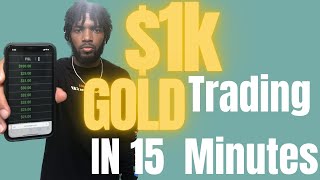 Futures GOLD Trading for Beginners 🤑 1k In 15 minutes [upl. by Robin]