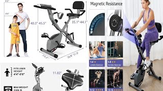 BARWING Stationary Exercise Bike for Home Workout  4 IN 1 Foldable Indoor Cycling Bike for Seniors [upl. by Ganiats339]