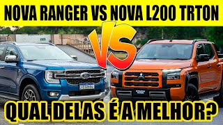 NOVA GERAÇÃO DA L200 TRITON VS NOVA GERAÇÃO DA RANGER QUAL É A MELHOR [upl. by Aleen183]