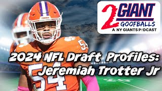 Jeremiah Trotter Jr LB Clemson  2024 NFL Draft Prospect Profile [upl. by Dlanod]