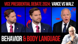 JD Vance amp Tim Walz Vice Presidential Debate Behavior and Body Language [upl. by Bresee]