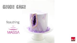 AUI Fine Foods Massa Fondant Geode Cake [upl. by Odericus]