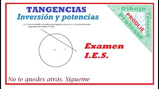 Tangencias EXAMEN IES 24 CRP CERCUNFERENCIAS TGTES A OTRA A UNA RECTA Y QUE PASEN POR UN PTO [upl. by Aicilegna]