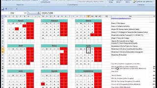 calendario 2016 en excel gratis calendario anual 2016 en excel gratis con festivos [upl. by Park]