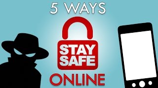 5 Ways to Stay Safe Online  2017 [upl. by Ahsille]