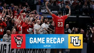 NC State OVERPOWERS Marquette ADVANCES to Elite 8  CBS Sports [upl. by Leshia975]