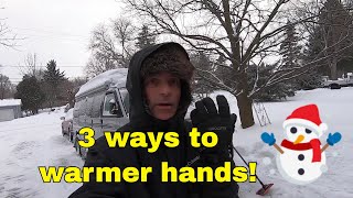 Three ways to keep hands warm this winter [upl. by Marsiella583]