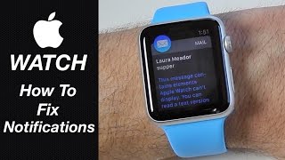 Apple Watch  How To Fix Mail amp Message Notifications [upl. by Aleakim742]