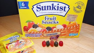 Unboxin Doxin  Sunkist Mixed Fruit Fruit Snacks 6 Pouches [upl. by Ahsitauq]