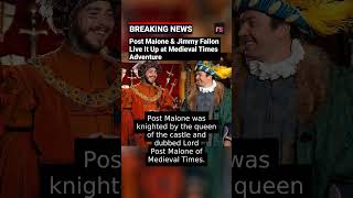 Post Malone amp Jimmy Fallon Live It Up at Medieval Times Adventure [upl. by Etta]