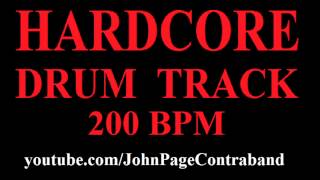 Basic Hardcore Drum Backing Track 200 bpm FREE [upl. by Suzan]