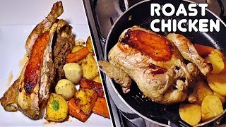 No Oven Roast Chicken Recipe  Pan Roast Chicken Recipe  Stuffed Roast Chicken Recipe Goan style [upl. by Einafpets]