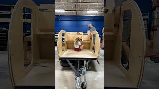 Teardrop trailer build timelapse teardroptrailer tinycamper camperbuild [upl. by Bronson]