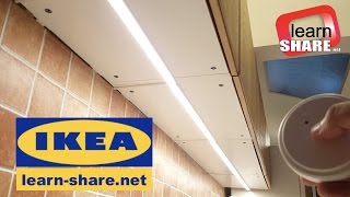 IKEA Kitchen Lighting OMLOPP  How to Install Under Cabinet LED Lighting [upl. by Azenav461]