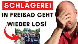 Massenschlägerei in Freibad – Aus 2023 nichts gelernt [upl. by Shanks]