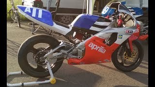 Aprilia RS125 ready for pista GP feeling of the 90th  a resumee [upl. by Cas]