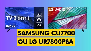 Comparativo Smart TV Samsung 43 CU7700 Ou Smart TV LG 43 UR7800PSA O Que Saber Antes de Comprar [upl. by Tammie253]