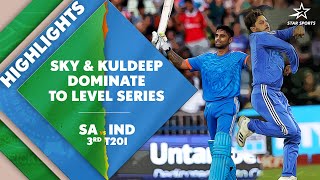 Suryakumars 100 amp Kuldeeps 5fer Mark Team Indias Massive Win  SA vs IND 3rd T20I Highlights [upl. by Amabil]