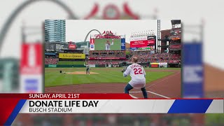 Donate Life Day at Busch Stadium [upl. by Cockburn]