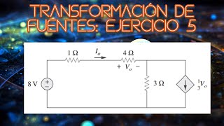 Circuitos eléctricos 1 Transformación de fuentes de corriente y voltaje [upl. by Onairelav]